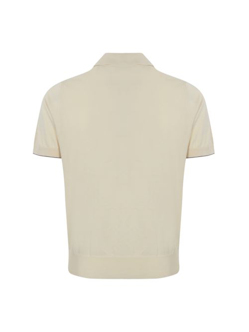 Polo in cotone English white BRUNELLO CUCINELLI | M29800125CXV04